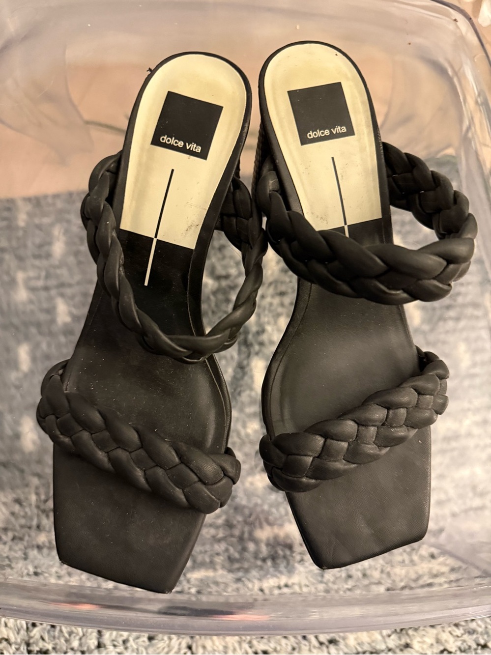 Dolce Vita black braided sandals size 11